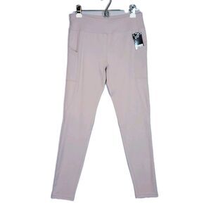 NWT GM Fashion Athleticwear Leggings Womens *L/XL Runs Small* Soft Purple Beige
